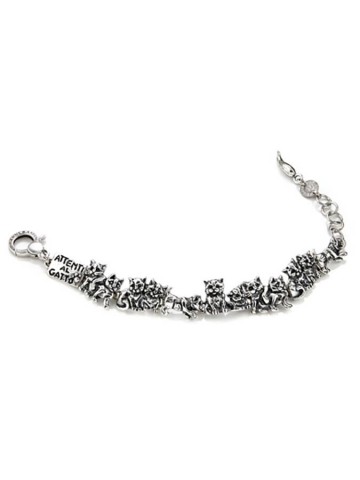Bracciali - Animalier - 8027 BRACCIALE SNODO ATTENTI AL GATTO GIOVANNI RASPINI