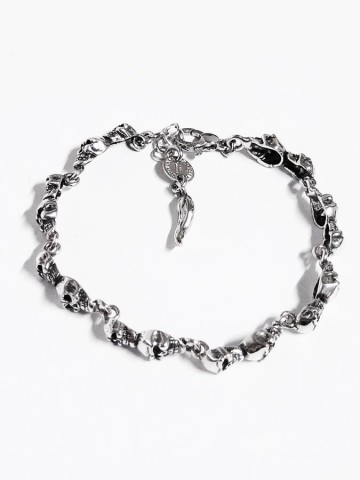 Bracciali - Fantasy e vari - 7687 BRACCIALE MINI TESCHI cm.20  GIOVANNI RASPINI