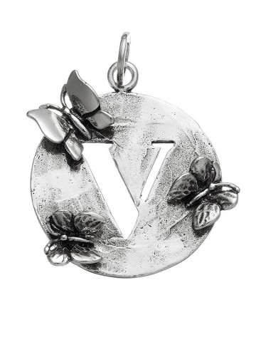 Charms - Lettere e numeri - 9576 CHARM LETTERA FARFALLE V GIOVANNI RASPINI