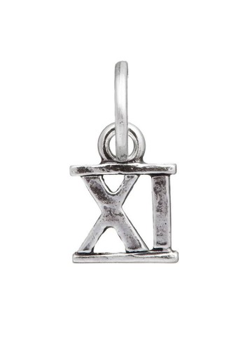 Charms - Lettere e numeri - 9499 CHARM NUMERO ROMANO XI GIOVANNI RASPINI