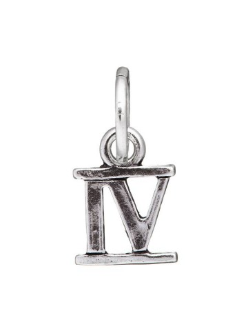 Charms - Lettere e numeri - 9492 CHARM NUMERO ROMANO IV GIOVANNI RASPINI