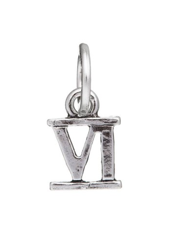 Charms - Lettere e numeri - 9494 CHARM NUMERO ROMANO VI GIOVANNI RASPINI