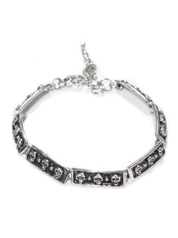 Collezione uomo - Bracciali uomo - 9725 BRACCIALE TESCHI cm.21  GIOVANNI RASPINI