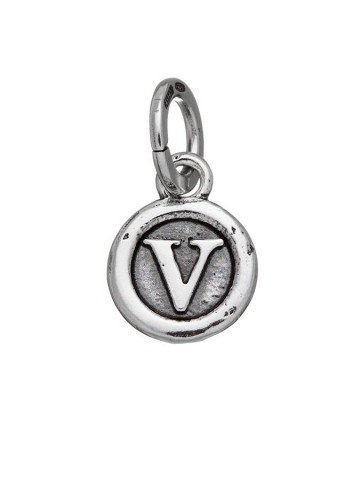 Charms - Lettere e numeri - 9612 CHARM LETTERA BOTTONE V GIOVANNI RASPINI