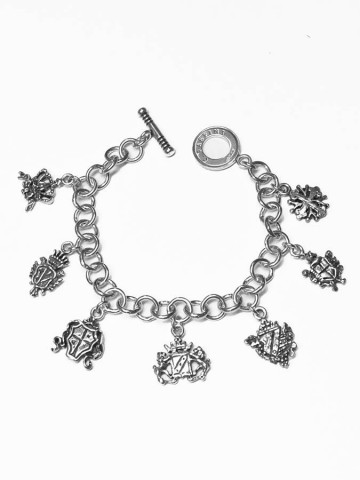 Bracciali - Cuori, Angeli, Corone, Monete e vari - 6348 BRACCIALE STEMMI GIOVANNI RASPINI
