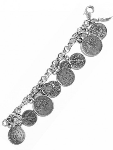 Bracciali - Monete - 7150 BRACCIALE MONETE GIOVANNI RASPINI
