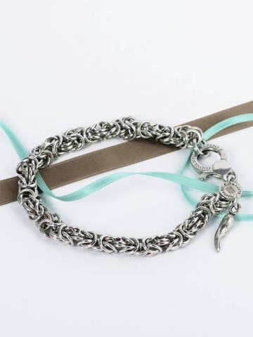 Bracciali - Catene - 7402 BRACCIALE MAGLIA BIZANTINA PICCOLA cm.20 GIOVANNI RASPINI 