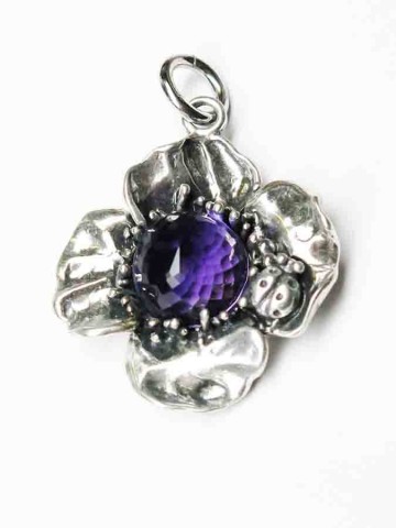 Pendenti - Floral - 7865 CHARM ROSA INGLESE CABOCHON GIOVANNI RASPINI