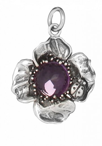 Pendenti - Floral - 7865 CHARM ROSA INGLESE CABOCHON GIOVANNI RASPINI
