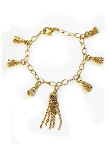 Bracciali - Fantasy e vari - 7973 BRACCIALE PON PON DORATO GIOVANNI RASPINI