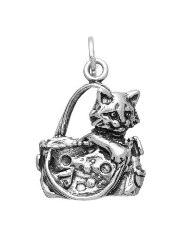 Charms - Fantasy e vari - 8242 CHARM GATTO IN BORSA GIOVANNI RASPINI