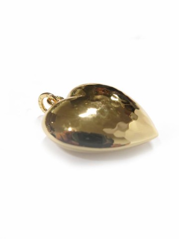 Charms - Angeli e cuori - 8569 CHARM CUORE MARTELLATO MEDIO DORATO GIOVANNI RASPINI