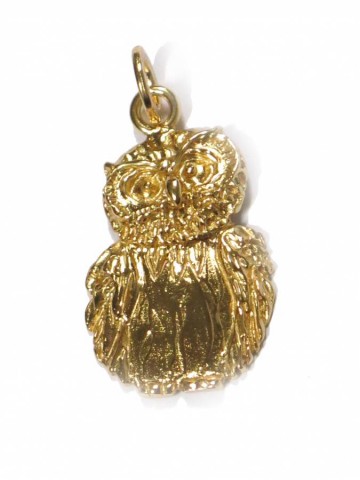 Pendenti - Animalier - 8576 GUFO DORATO argento 925 GIOVANNI RASPINI