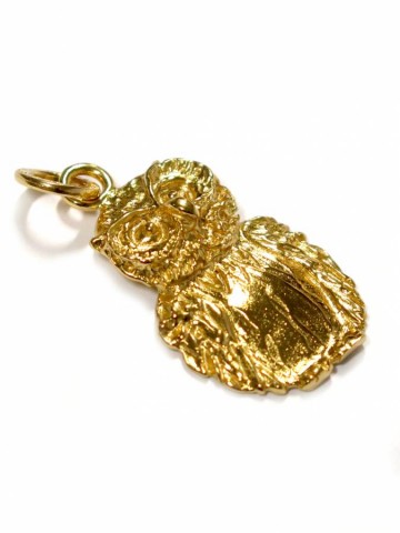 Pendenti - Animalier - 8576 GUFO DORATO argento 925 GIOVANNI RASPINI