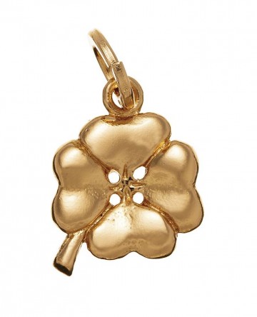 Charms - Amuleti e portafortuna - 8581 QUADRIFOGLIO MEDIO DORATO GIOVANNI RASPINI