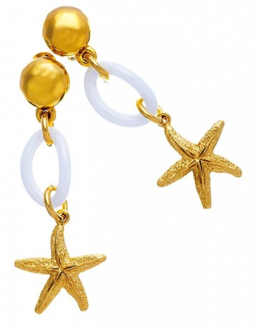 Orecchini - Mare - 8991 ORECCHINI MARINE DORATI CON STELLA MARINA GIOVANNI RASPINI