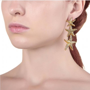 Orecchini - Mare - 8993 ORECCHINI CASCATA MARINE DORATI GIOVANNI RASPINI