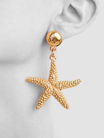 Orecchini - Mare - 8995 ORECCHINI MARINE GRANDI DORATI GIOVANNI RASPINI