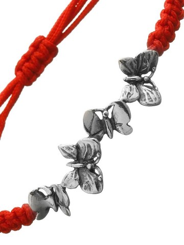 Bracciali - Floral - 7830 BRACCIALE LOOP FARFALLE ROSSO GIOVANNI RASPINI