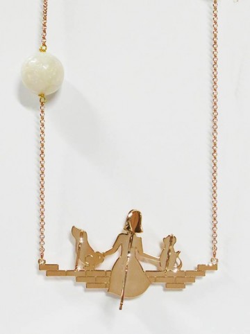 Collane -  - RAG133 COLLANA GUARDA CHE LUNA CATENA cm.90 