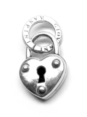 Charms - Cuori, Angeli, Corone, Monete e vari - 9933 CHARM LUCCHETTO CUORE GIOVANNI RASPINI