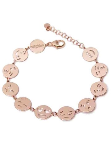 Bracciali - Bracciali in solo argento - PN BR 2008 BRACCIALE SMILEY