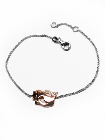 Bracciali - Bracciali in solo argento - PN BR AZ 4590 BRACCIALE IN ARGENTO E ZIRCONI - I PENSIERINI 