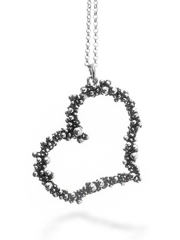 Collane - Perlage - 10150 PENDENTE CUORE PERLAGE cm.80 GIOVANNI RASPINI