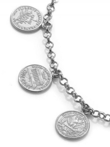 Bracciali - Monete - 10164 BRACCIALE MONETINE cm.19 GIOVANNI RASPINI