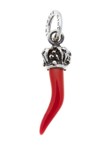 Charms - Amuleti e portafortuna - 10166 CHARM CORNO ROSSO CORONA GIOVANNI RASPINI
