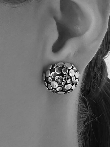 Orecchini - Fantasy e vari - 10478 ORECCHINI BOTTONE PAILLETTES GIOVANNI RASPINI