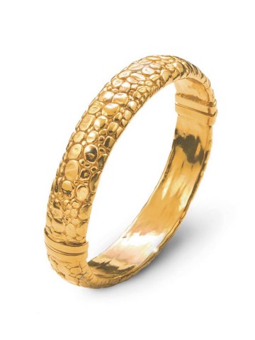 Bracciali - Animalier - 10803 BANGLE MOON CROCODILE DORATO