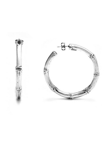 Orecchini - Floral - 10653 ORECCHINI CERCHIO BAMBU� MAXI GIOVANNI RASPINI