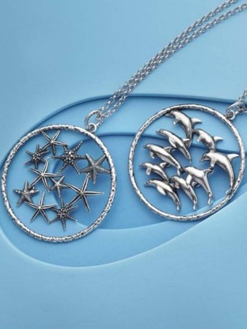 Collane - Collane lunghe - 10967 CL PENDENTE DELFINI LUCE GIOVANNI RASPINI