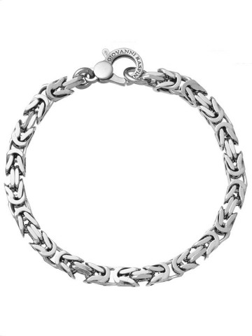 Bracciali - Collezione uomo - 11064L BR. MAGLIA BIZANTINA QUADRA UOMO RASPINI
