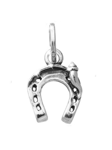 Charms - Amuleti e portafortuna - 11083 CHARM FERRO DI CAVALLO CON CORNINO PICCOLO RASPINI