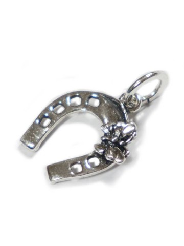 Charms - Amuleti e portafortuna - 11078 FERRO DI CAVALLO FARFALLA MEDIO RASPINI