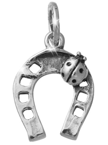 Charms - Amuleti e portafortuna - 11077 FERRO DI CAVALLO COCCINELLA MEDIO RASPINI