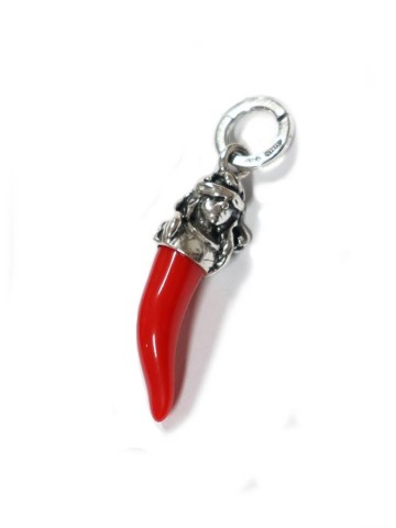 Charms - Cuori, Angeli, Corone, Monete e vari - 10996 CORNO ROSSO PULCINELLA
