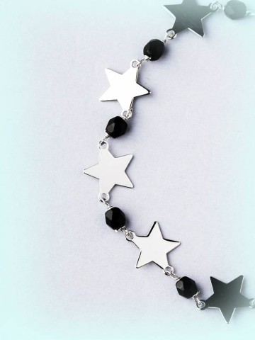 Bracciali - Argento e pietre - 4959-1 BRACCIALE STELLE ARGENTO 925  PENSIERINI