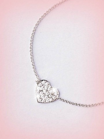 Bracciali - argento e zirconi - 4512-2  BRACCIALE CON CUORICINO  I PENSIERINI