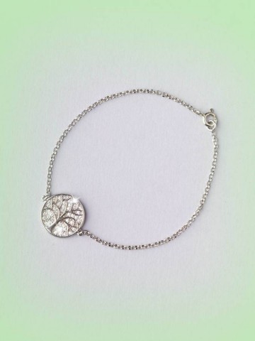 Bracciali - argento e zirconi - 4547-2 BRACCIALE CON ALBERO DELLA VITA