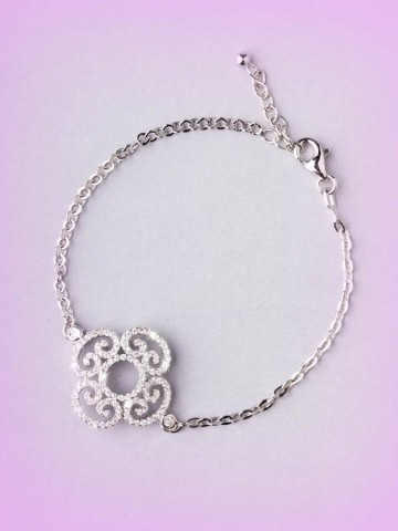 Bracciali - argento e zirconi - 4515 BRACCIALE PICCOLO ROSONE - I PENSIERINI