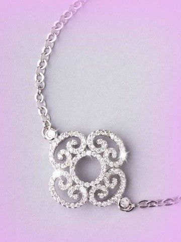 Bracciali - argento e zirconi - 4515 BRACCIALE PICCOLO ROSONE - I PENSIERINI