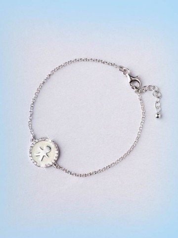 Bracciali - argento e zirconi - 4511-1 BRACCIALE BAMBINO SMALTATO - I PENSIERINI