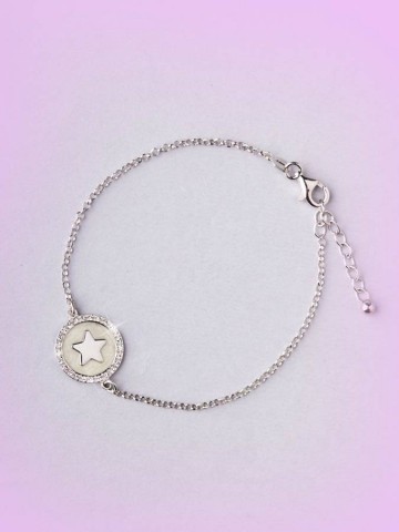 Bracciali - argento e zirconi - 4511-2 BRACCIALE STELLA SMALTATO - I PENSIERINI