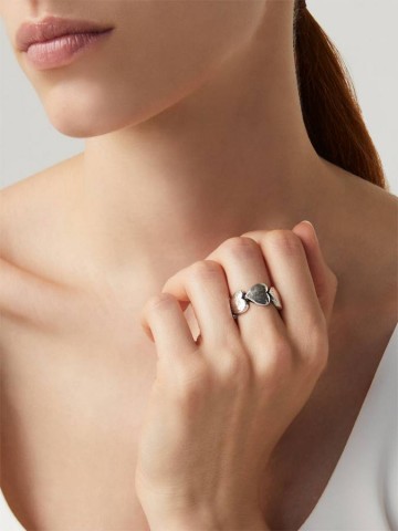 Anelli - Angeli e cuori - 8783/12 ANELLO A FASCIA CON CUORICINI GIOVANNI RASPINI