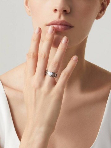 Anelli - Angeli e cuori - 9895/14 ANELLO CUORI INTRECCI GIOVANNI RASPINI