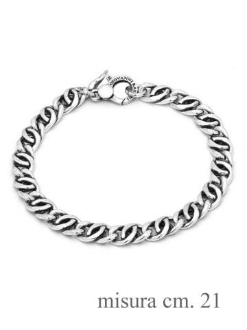 Collezione uomo - Bracciali uomo - 11345L CM.21 BRACCIALE GRUMETTA DOPPIA CM. 21 GIOVANNI RASPINI