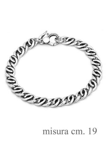 Collezione uomo - Bracciali uomo - 11345 CM.19 BRACCIALE GRUMETTA DOPPIA CM. 19 GIOVANNI RASPINI